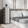 Sorbus Narrow 6 Drawers Nightstand with Steel Frame, Wood Top, Easy Pull Fabric Bins for Home, Bedroom, Office & Dorm - 2 of 4