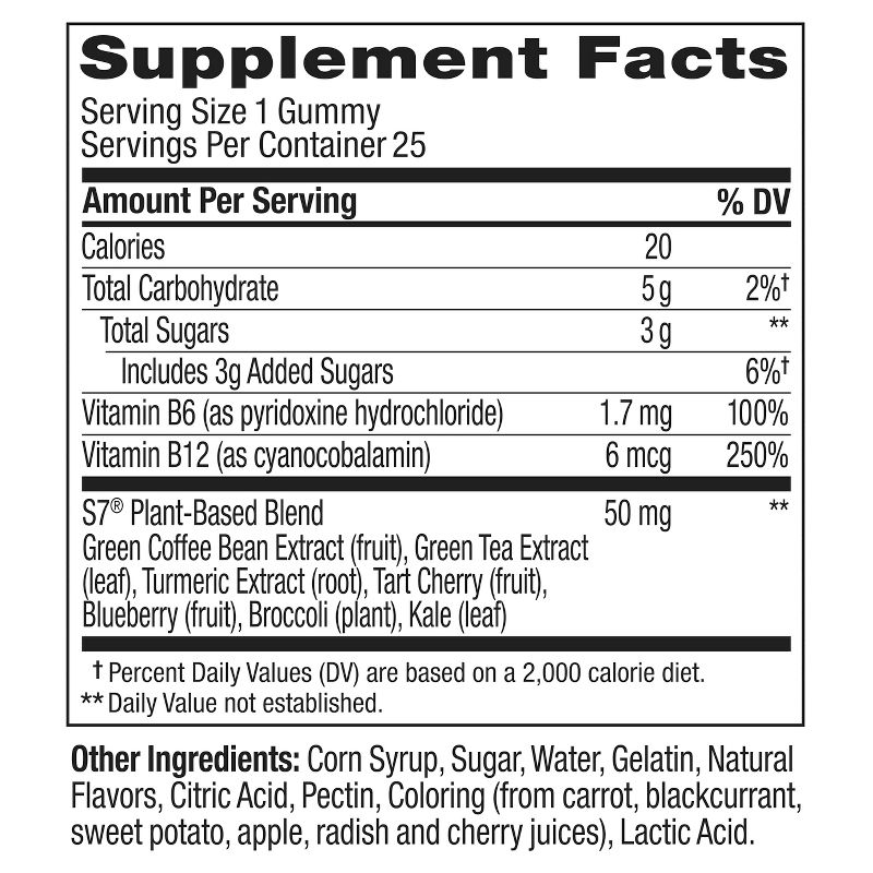 OLLY Pre-Game Energy Gluten Free, Plant-Based Gummies Blend with Vitamin B Dietary Supplements - 25ct, 5 of 8