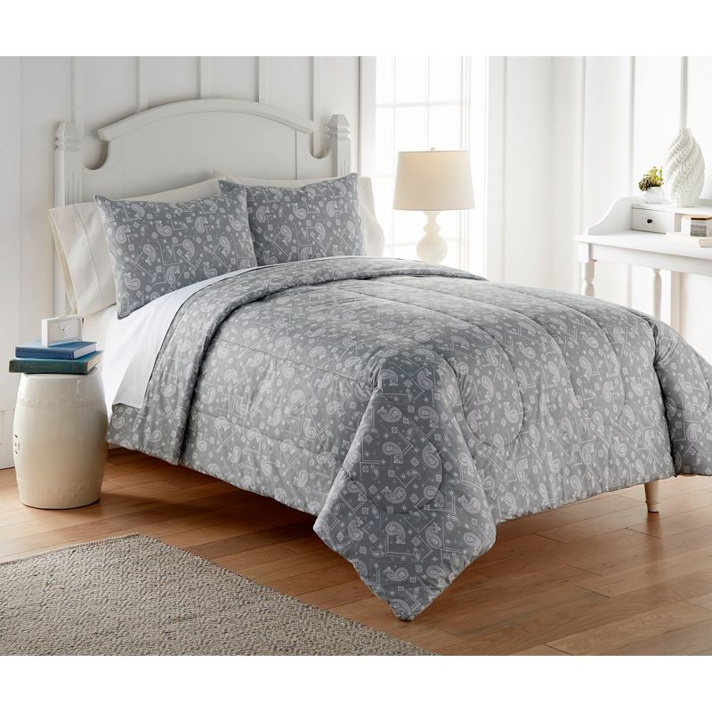 Micro Flannel 6 in 1 Comforter Set, 1 of 8