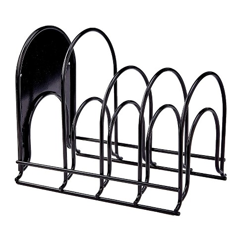 Cuisinel Heavy Duty Steel Construction Extra Large 5 Pan and Pot Organizer 5 Tier Rack, 12.2 inch, Black - image 1 of 4