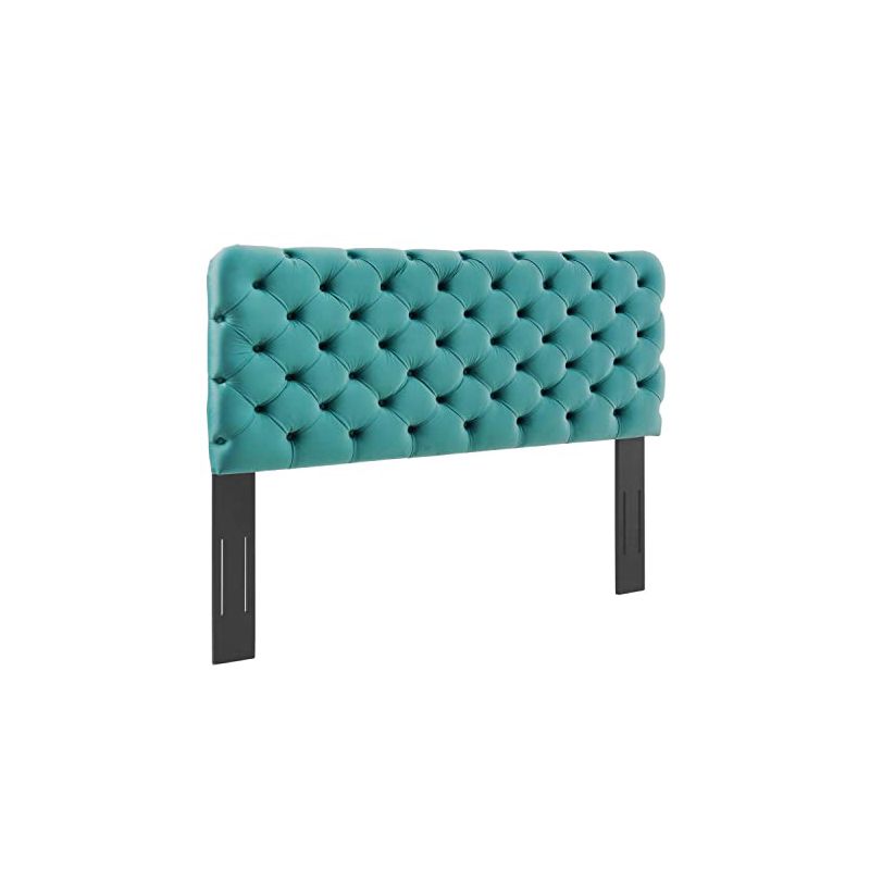 Modway Lizzy Tufted Performance Velvet Headboard in Teal, 1 of 2