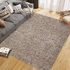 Washable Rugs for Living Room Modern Solid Area Rug Non-Slip Low Pile Bedroom Rug Soft Foldable Rug - 2 of 4
