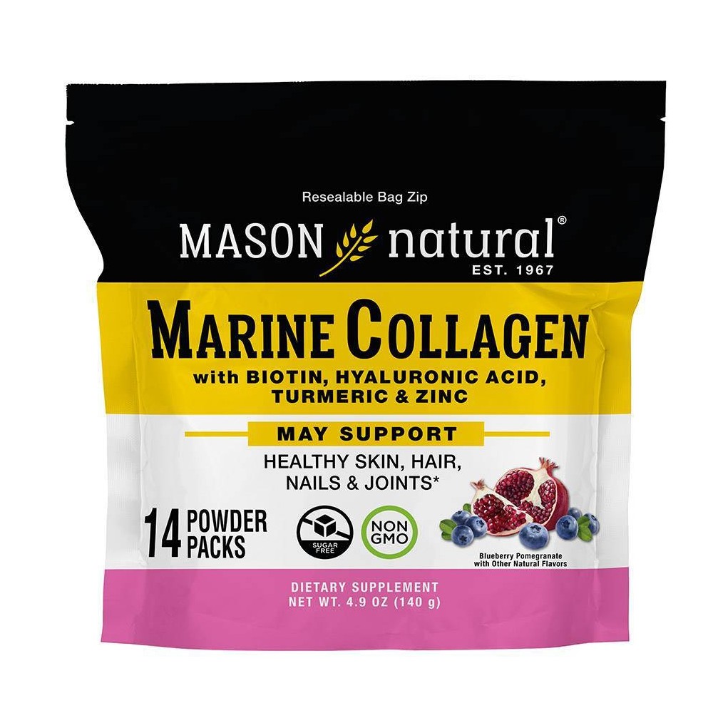 Photos - Vitamins & Minerals Mason Natural Marine Collagen Powder Stick Packs - 14ct 