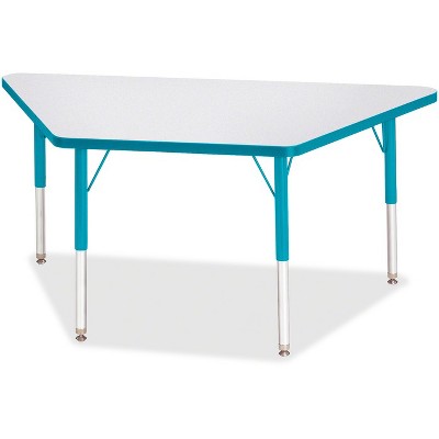 Jonti-Craft Berries Elementary Height Prism Edge Trapezoid Table (24 x 48) in Blue