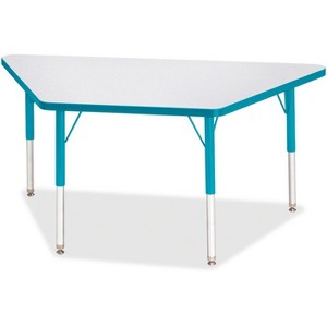 Jonti-Craft Berries Elementary Height Prism Edge Trapezoid Table (24 x 48) in Blue - 1 of 2