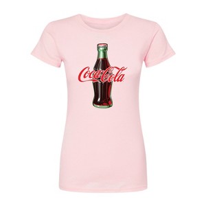 Women's - Coca-cola - Coke Bottle Logo Fitted Graphic T-Shirt - 1 of 1