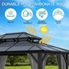 Gazebo All-Weather Aluminum with Dual-Layer Polycarbonate Roof - 4 of 4