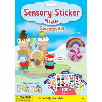 Creativity for Kids Sensory Sticker Playset - Sweetsville