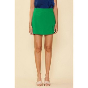Women's SIDE SLIT SKORT - SKIES ARE BLUE - 1 of 4