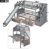 NicBex Twin over Twin Bunk Bed with Guardrail and Desk with Drawers and Shelves,Loft Bed with Ladder and Storage Staircase,Bunk Beds for Bedroom - 3 of 4