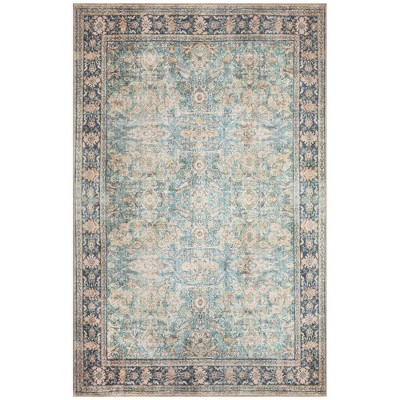 Liora Manne Inspirations Sarouk Indoor Area Rug Aqua 3'9" x 5'7"