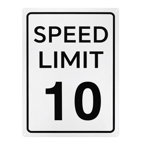 Unique Bargains Aluminum Weather Resistant Waterproof Rust Free Traffic Sign 1 Pc - 1 of 4