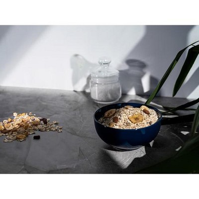 Navy Blue Ceramic Cereal and Soup Bowls Set of 6