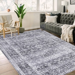 Nasitip Modern Abstract Stripe Area Rugs for Living Room Soft Low Pile Non-Sliping, Machine Washable - 1 of 4