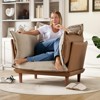Aukfa Reversible 5-in-1 Sofa Cushion Set，Dual Leather/Fabric, Adjustable Pads, Feather-Foam Hybrid, High Legs – All-Season Comfort - 4 of 4