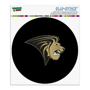 Lindenwood University Primary Logo Automotive Car Window Locker Circle Bumper Sticker - 1 of 4