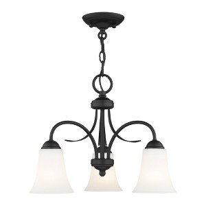 Livex Lighting Ridgedale 3 - Light Flush Mount in  Black - 1 of 4