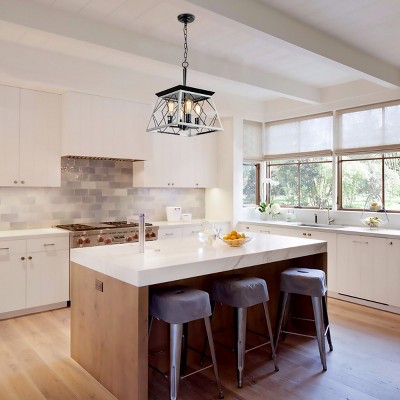Farmhouse 4-Lights Vintage  Metal Pendant Light, Antique Chandeliers,Ceiling Lights Light Fixtures -The Pop Home