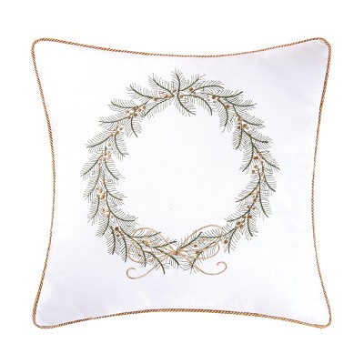 C&F Home Golden Greenery Embroidered Pillow