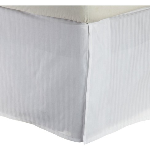 White bed skirt 18 inch clearance drop