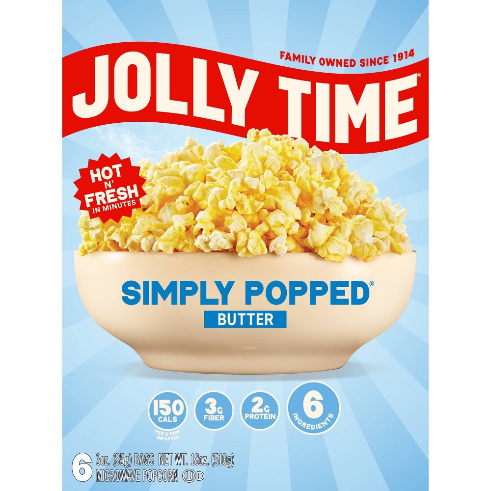 Jolly Time Simply Popped Microwave Popcorn