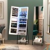 Fredees 47.2" LED Jewelry Cabinet Armoire, Standing Full-Length Mirror with Jewelry Storage & Organizer, Lockable - 3 of 4