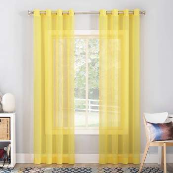 Calypso Sheer Voile Grommet Top Curtain Panel - No. 918