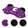 Unique Bargains Soft Sleep Mask Cartoon Monsters Purple 1 Pc - 3 of 4