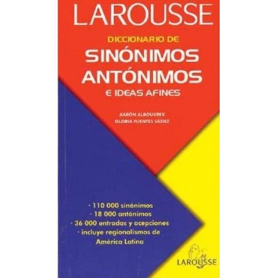  Diccionario de Sinónimos, Antónimos, E Ideas Afines - (Paperback) 