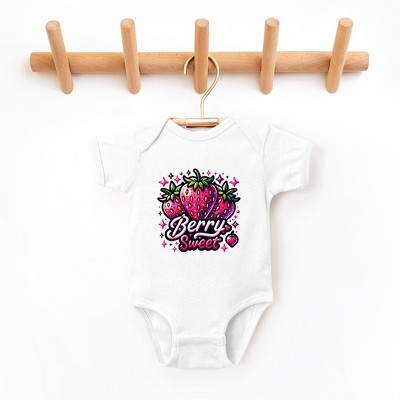 The Juniper Shop Berry Sweet Strawberry Baby Bodysuit
