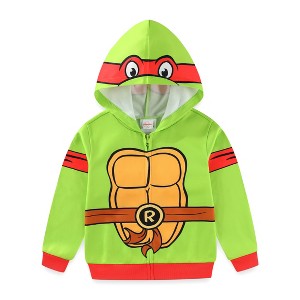 Nickelodeon Teenage Mutant Ninja Turtles Tmnt Raphael Boys Zip Up Hoodie For Toddler And Big Kids - Size 10 - 1 of 4