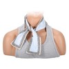 Unique Bargains Women's Print Satin Headband Blue Gray 1 Pc - 3 of 4