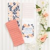 John Ritzenthaler Co. 100% Cotton Kitchen Towels, Floral Tulip Spring – Absorbent Dish Towels for Drying & Cleaning – Soft & Durable (Set of 4) - 2 of 4