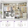 Aheaplus 132" Modular Closet System with Adjustable Shelves and Drawers, Wall-mounted Space-Saving Closet Organizer with Hanging Rods - 4 of 4