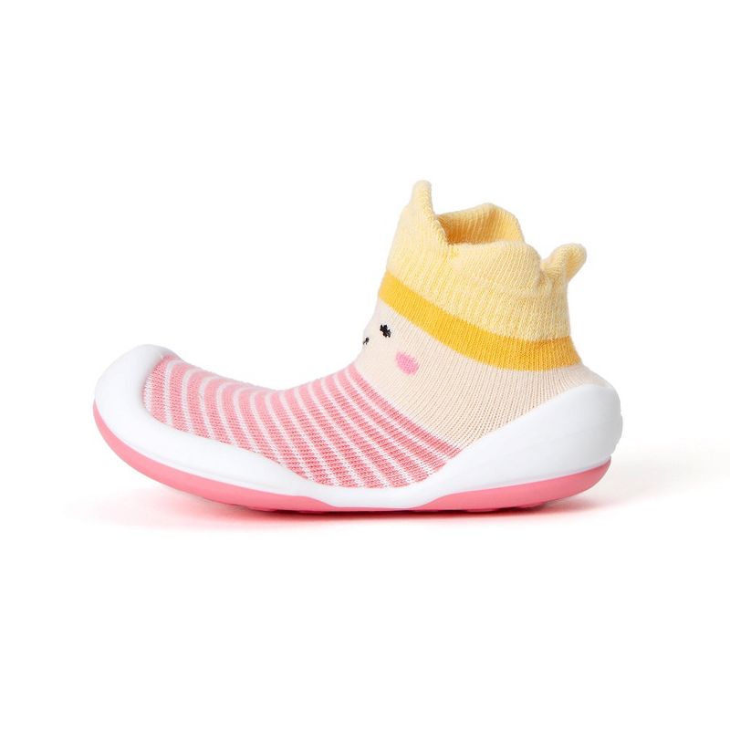 Komuello Baby Girl First Walk Sock Shoes Crown Princess, 3 of 11