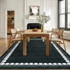 Garvee Washable Rugs for Living Room Bedroom Modern Solid Area Rug Low Pile Non Slip Bordered Print Rug - 3 of 4