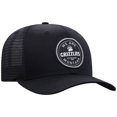 NCAA Montana Grizzlies Men's Black Twill with Hard Mesh Back Hat