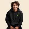 Dalix Alien Embroidered Fleece Zip Hoodie Cold Fall Winter Mens - 2 of 4