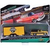 1979 Chevrolet K5 Blazer Yellow w/Black & Stripes w/Enclosed Trailer Yellow & Black "Tow & Go" 1/64 Diecast Model Car by Maisto - 3 of 3