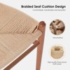 Bencmate Dining Chairs, Fully Assembled Wishbone Barstool, Weave Counter Height Bar Stool for Kitchen Island, Brown, 17.5"*20"*39.4" - 3 of 4