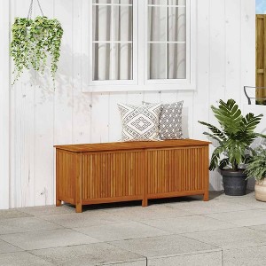 Wooden Storage Box Brown vidaXL - 1 of 4