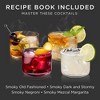 Viski Smoked Cocktail Set| Glass Carafe with Smoker Pellets for Smoke Infusion. Cocktails Smoking Barware Tool Set with Recipe Book, Black - 4 of 4