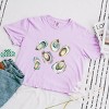 Simply Sage Market Oysters Watercolor Boxy Crop Top - 2 of 4
