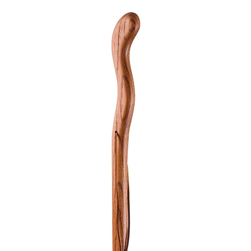 Brazos Twisted Fitness Walker Red Wood Walking Stick 58 Inch Height, 3 of 7