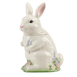 Certified International Easter Morning 3D Bunny Cookie Jar - 1 of 4