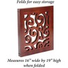 3-Section Adjustable and Scrolled Wooden Pet Gate by Etna - 3 of 4