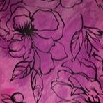 berry tie dye floral