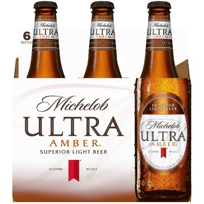 Michelob Ultra Amber Light Beer - 6pk12 Fl Oz Bottles Target