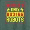 Women's - Rock 'Em Sock 'Em Robots - Worlds Only Boxing Robots Lightweight French Terry Wide Neck Long Sleeve Shirt - 2 of 4