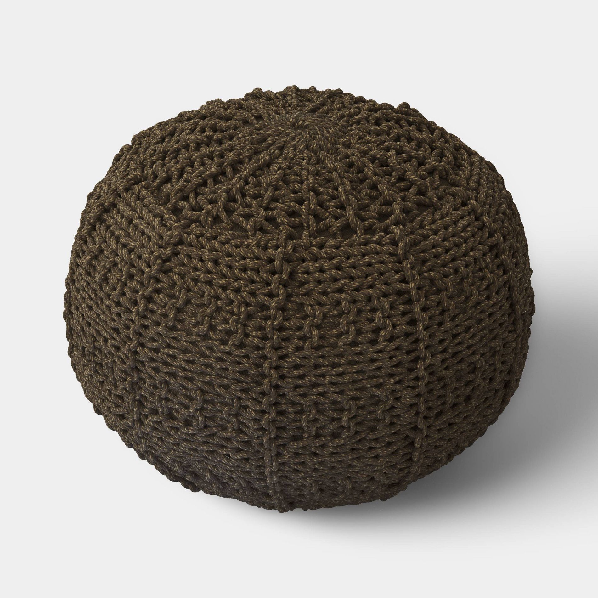 Cloverly Chunky Knit Pouf - Threshold™